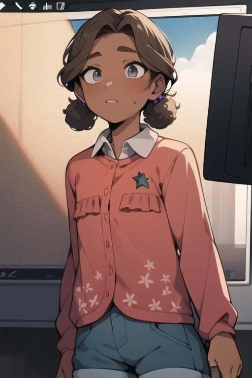 cassie,  screen cap,  detailed background on Tensor.Art