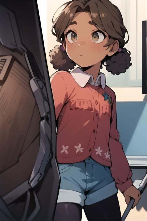 cassie,  screen cap,  detailed background on Tensor.Art