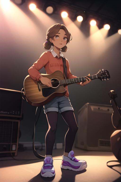 cassie,  full body,  standing on stage on Tensor.Art