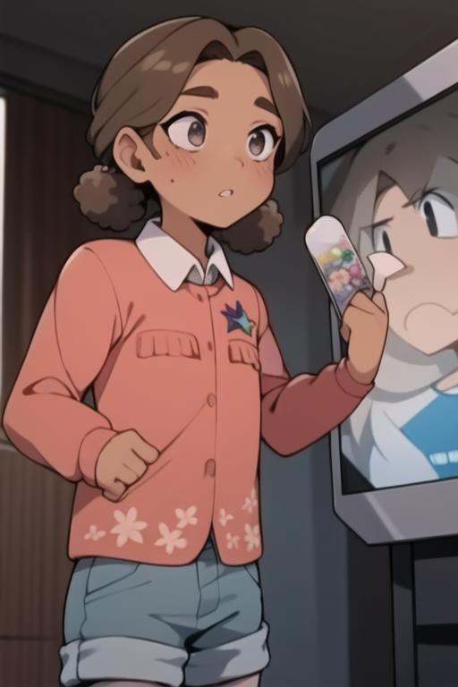 cassie,  screen cap,  detailed background on Tensor.Art
