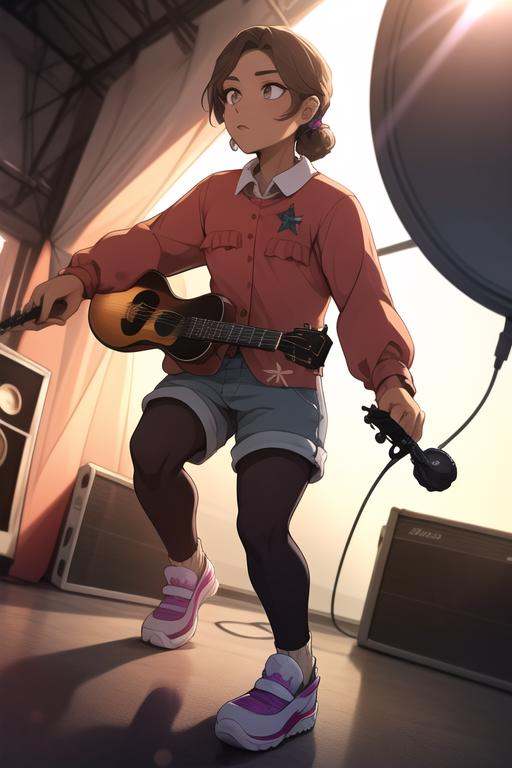cassie,  full body,  standing on stage on Tensor.Art