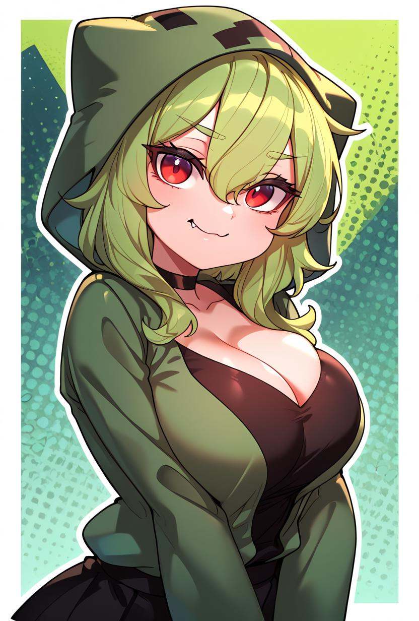 creepermerryweather,  1girl,  large breasts on Tensor.Art