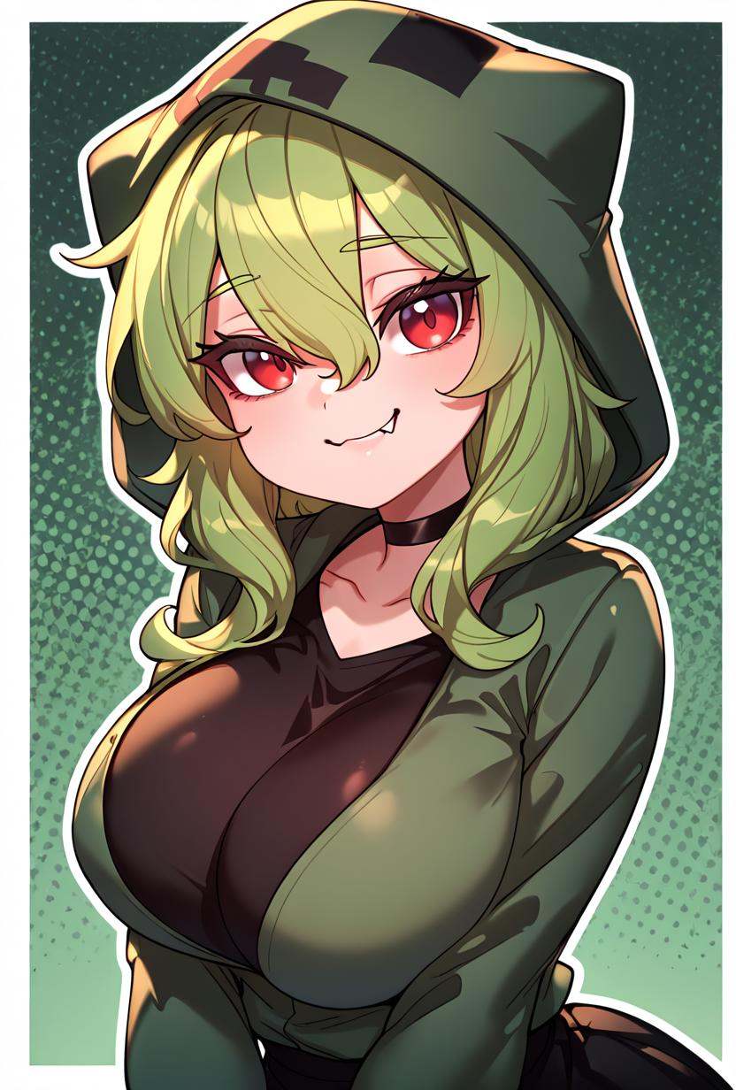 creepermerryweather,  1girl,  large breasts on Tensor.Art