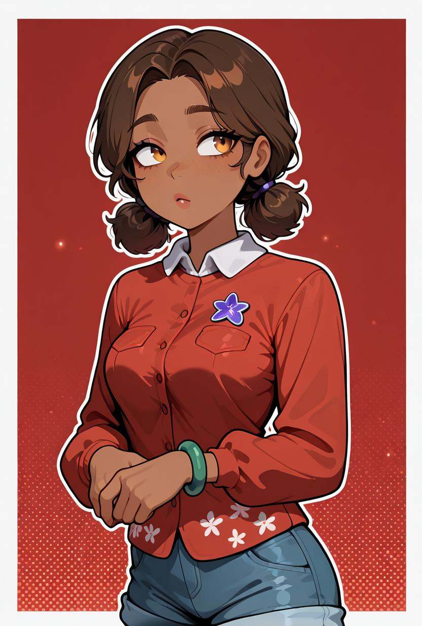 cassiefnaf,  brown hair,  1girl on Tensor.Art