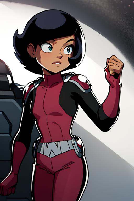 megan,  pink bodysuit,  inker on Tensor.Art
