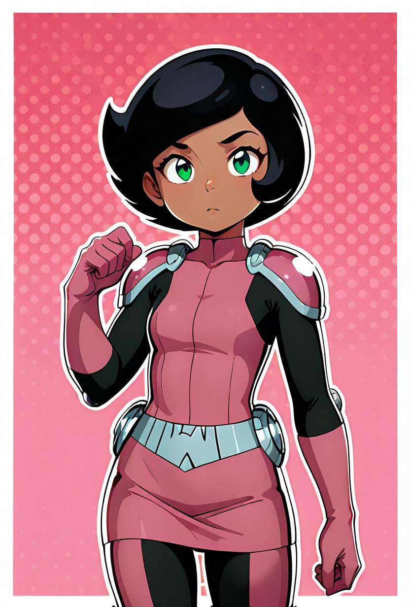meganclark,  1girl,  short hair on Tensor.Art