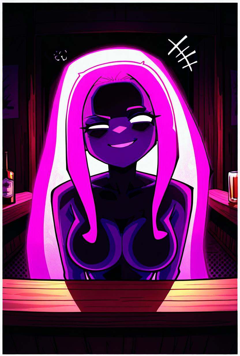 anodite,  colored skin,  no pupils on Tensor.Art