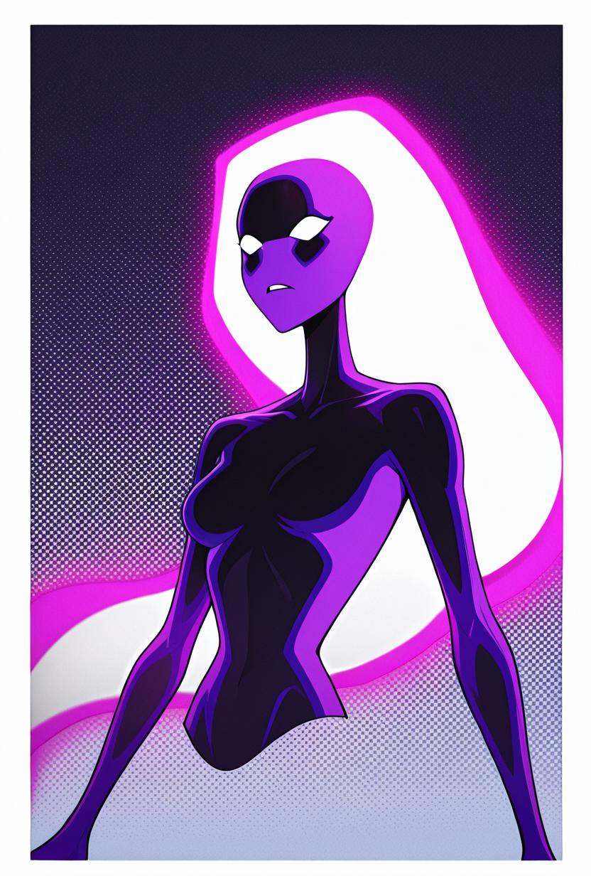 anodite,  colored skin,  no pupils on Tensor.Art
