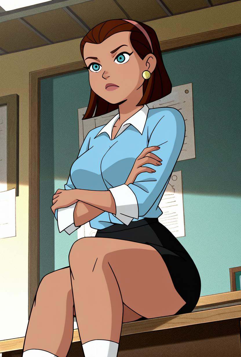 bensteacher,  1girl,  brown hair on Tensor.Art