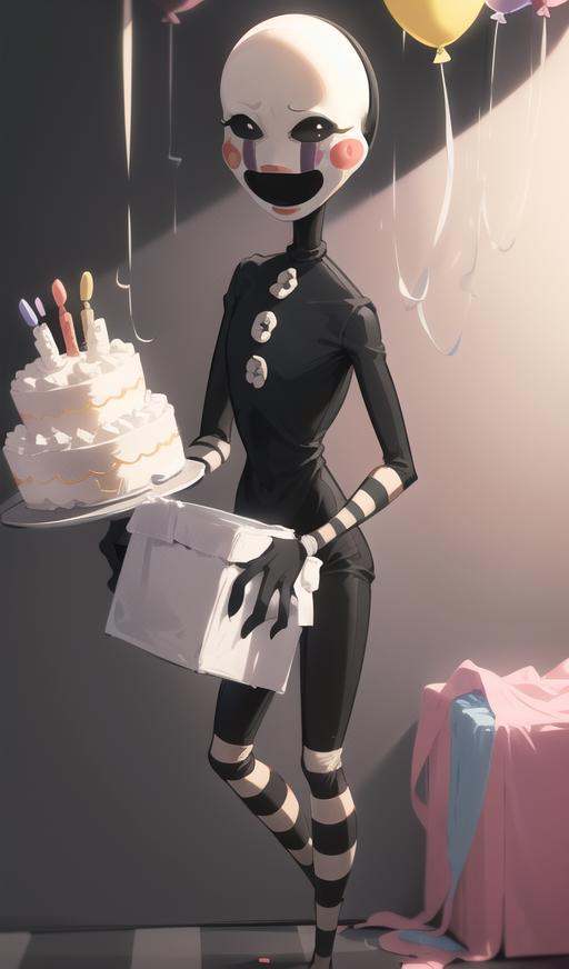 puppet,  solo,  holding balloons on Tensor.Art