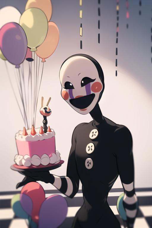 puppet,  solo,  holding balloons on Tensor.Art
