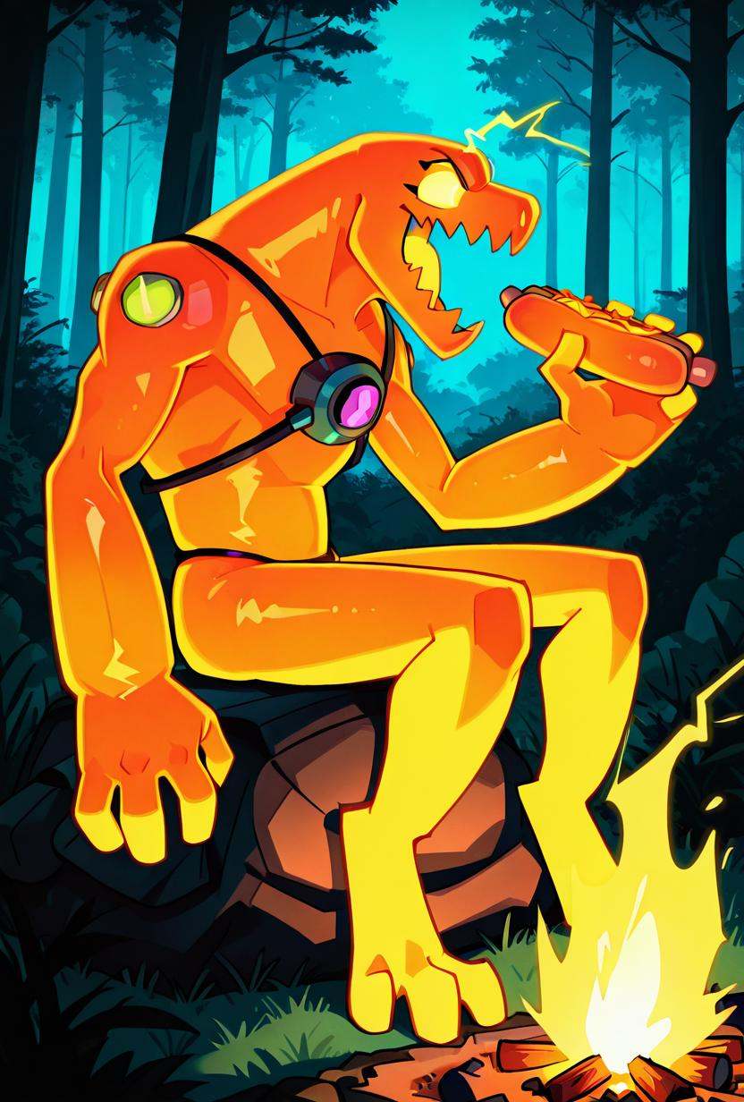 nrg,  solo,  glowing skin on Tensor.Art