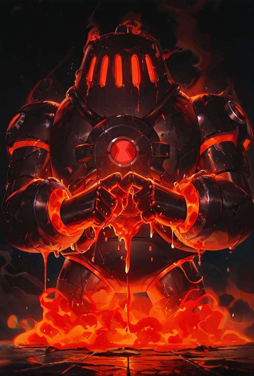 nrg,  robot,  on the floor on Tensor.Art