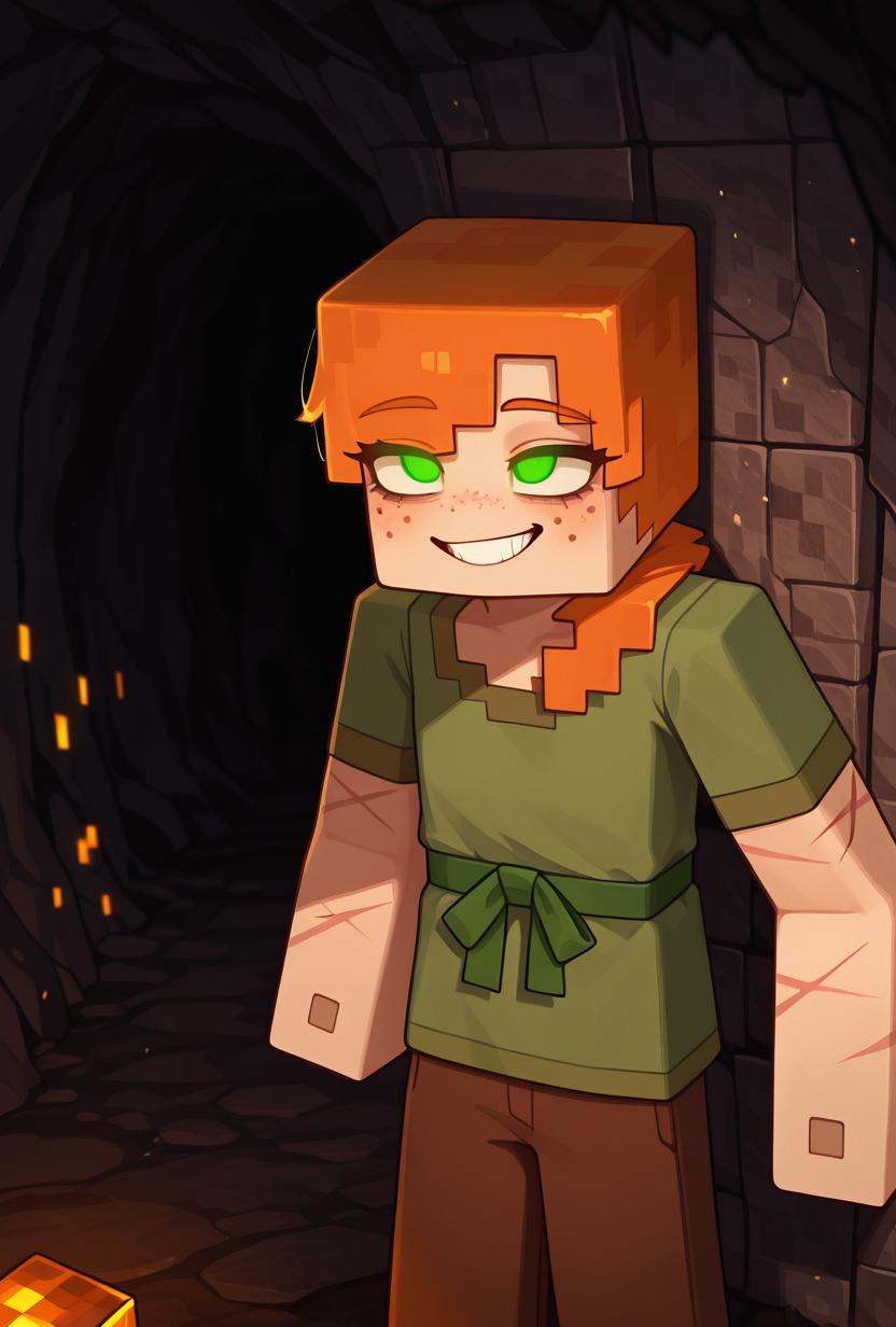 alexmc,  orange hair,  1girl on Tensor.Art