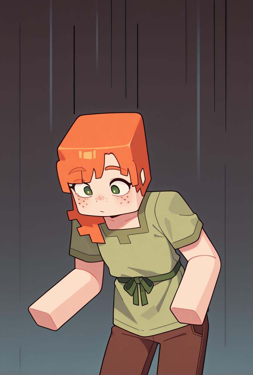 alexmc,  orange hair,  1girl on Tensor.Art