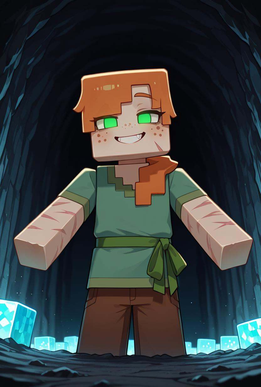 alexmc,  orange hair,  1girl on Tensor.Art