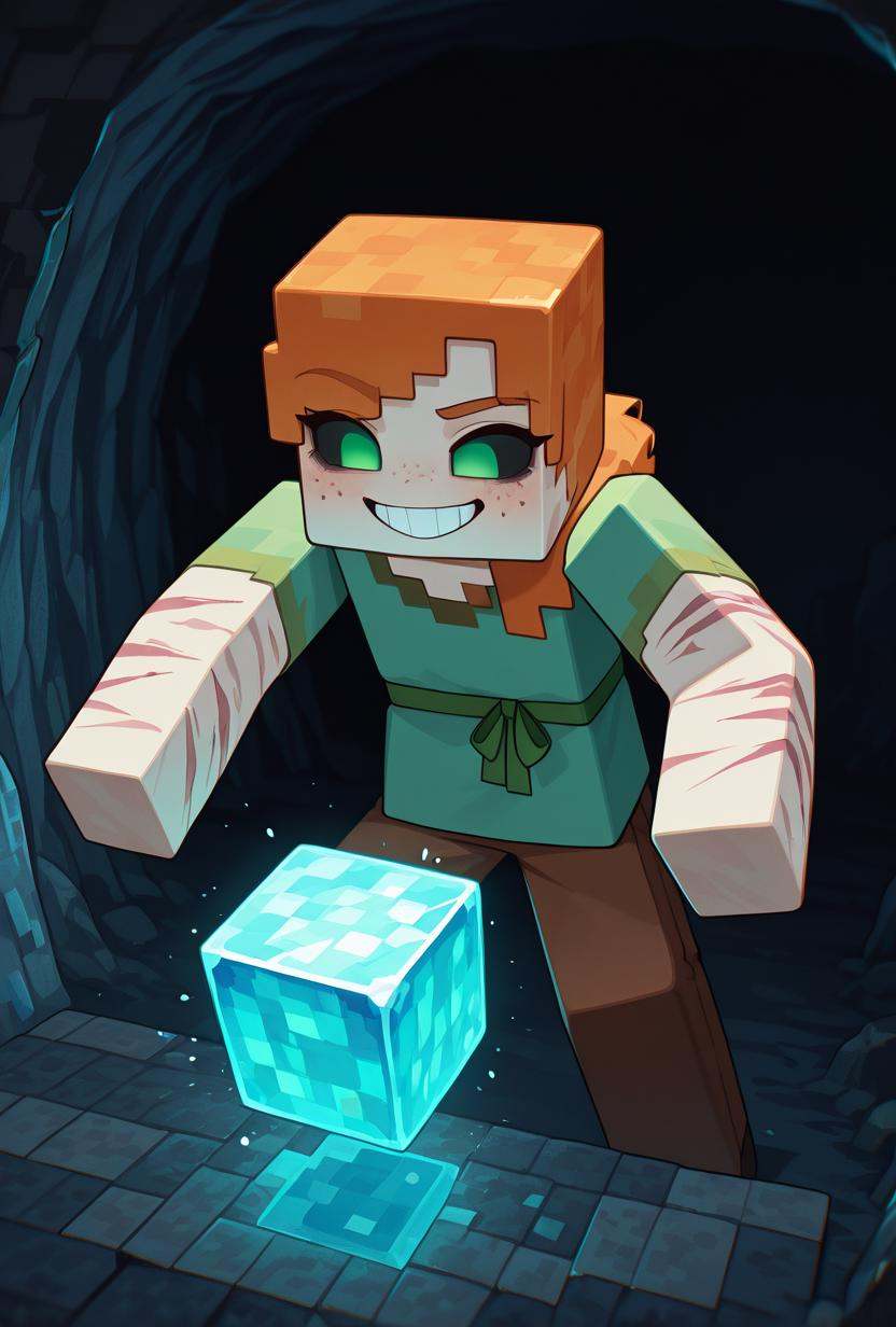 alexmc,  orange hair,  1girl on Tensor.Art