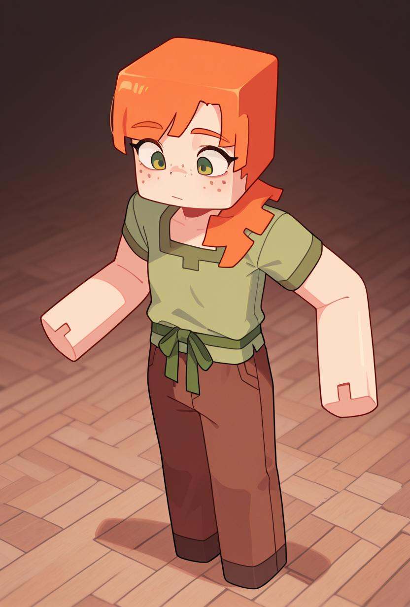alexmc,  orange hair,  1girl on Tensor.Art