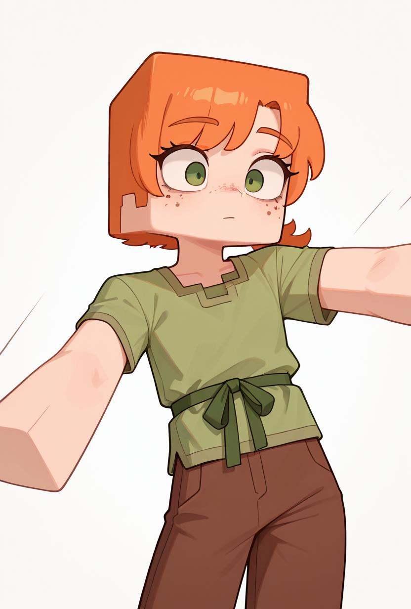 alexmc,  orange hair,  1girl on Tensor.Art