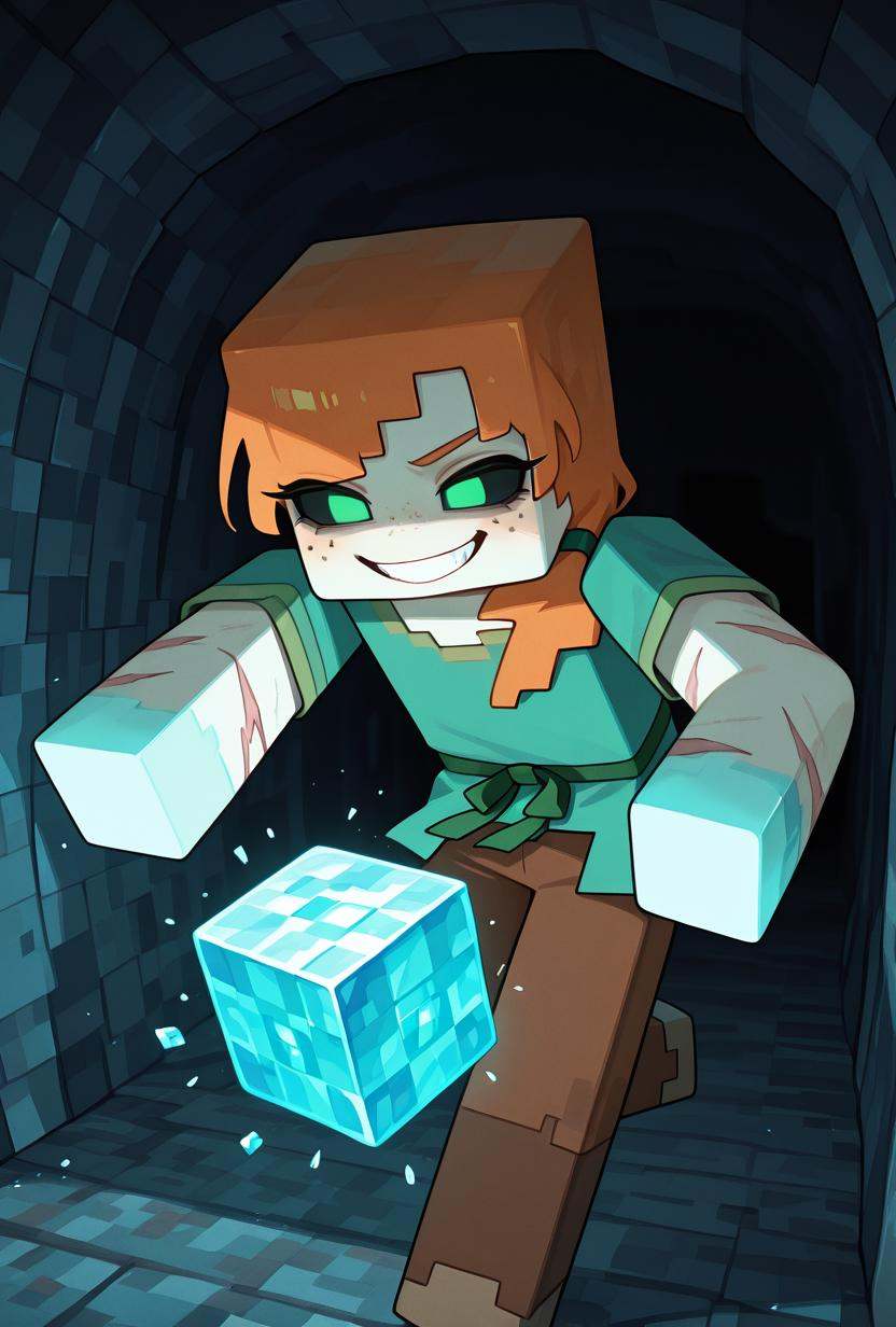 alexmc,  orange hair,  1girl on Tensor.Art