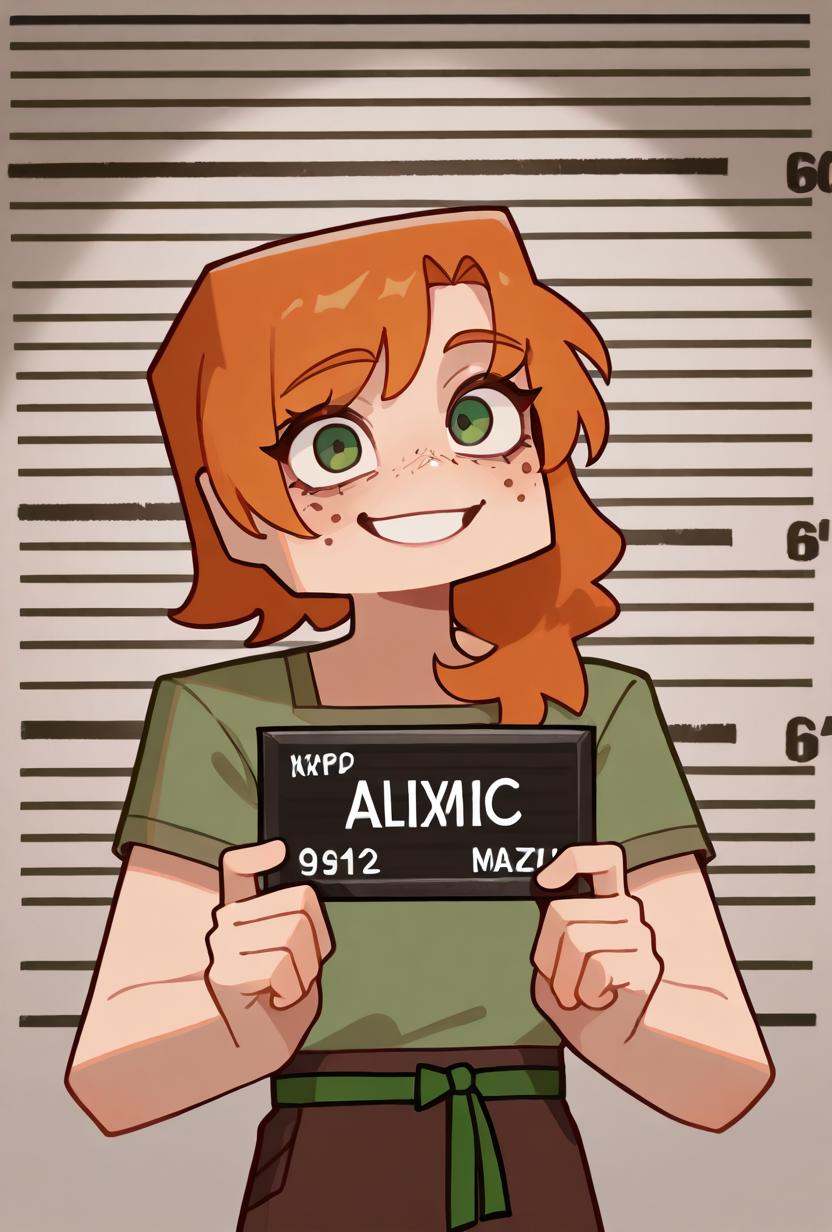 alexmc,  orange hair,  1girl on Tensor.Art