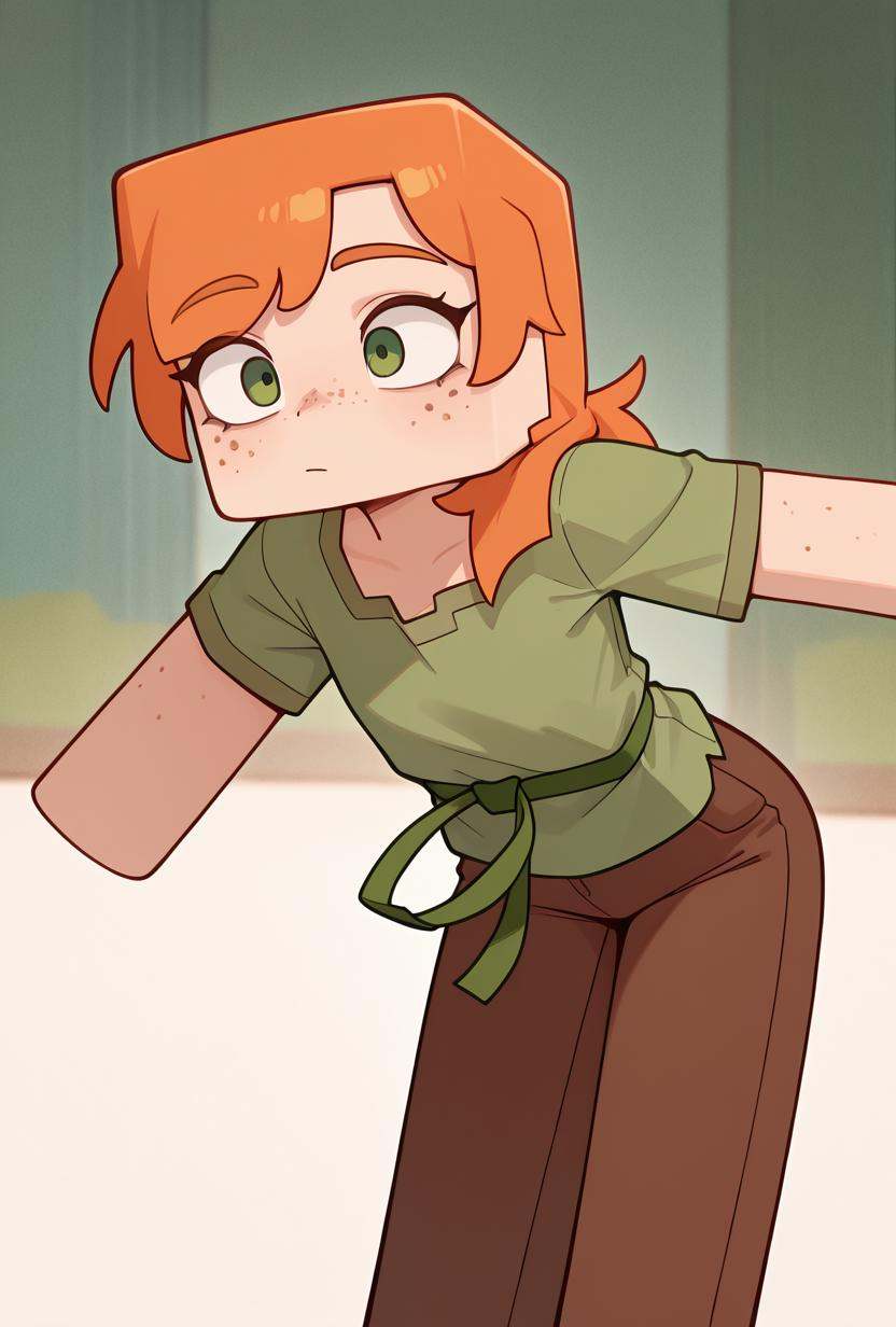 alexmc,  orange hair,  1girl on Tensor.Art