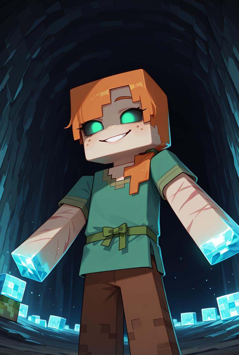 alexmc,  orange hair,  1girl on Tensor.Art