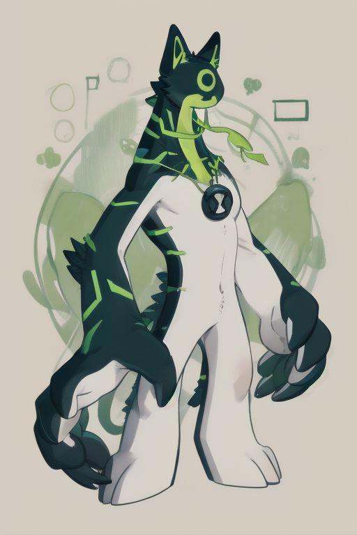 upgrade,  long snouth,  green mouth on Tensor.Art