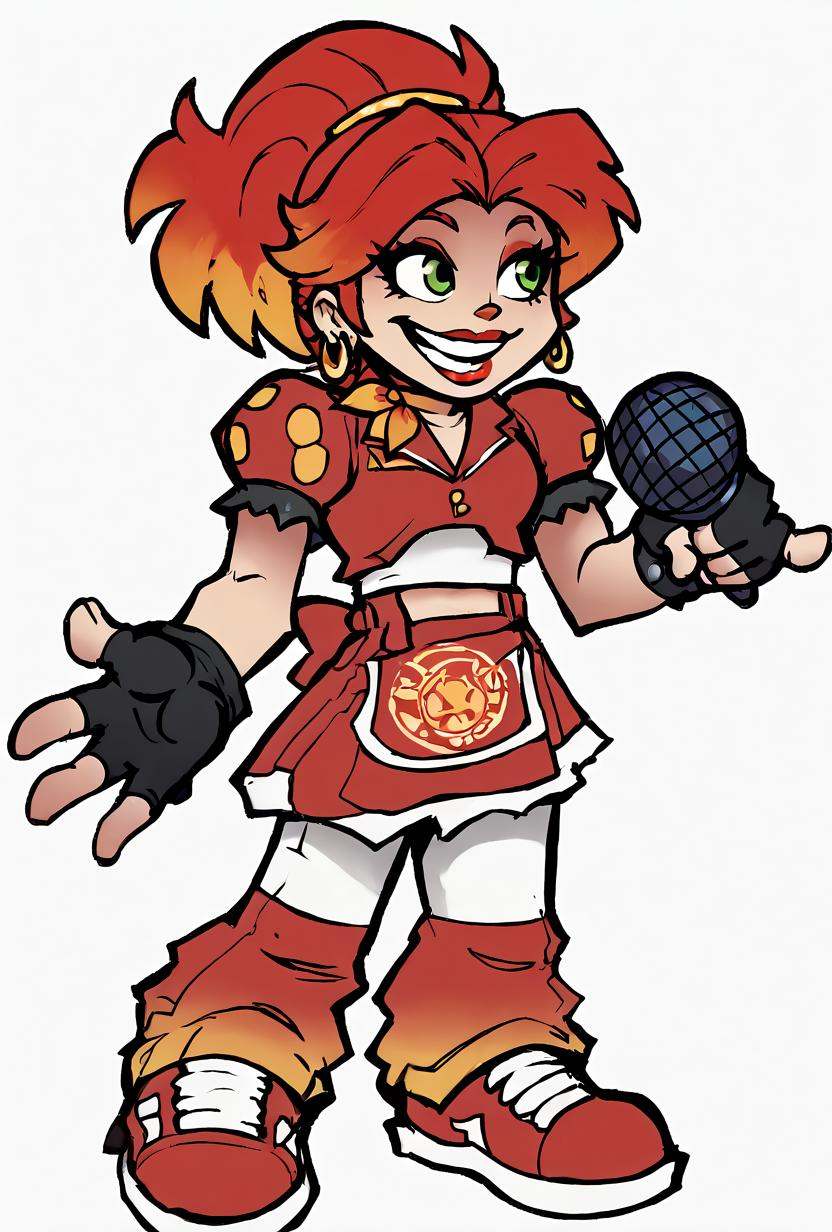 glambab,  1girl,  red hair on Tensor.Art