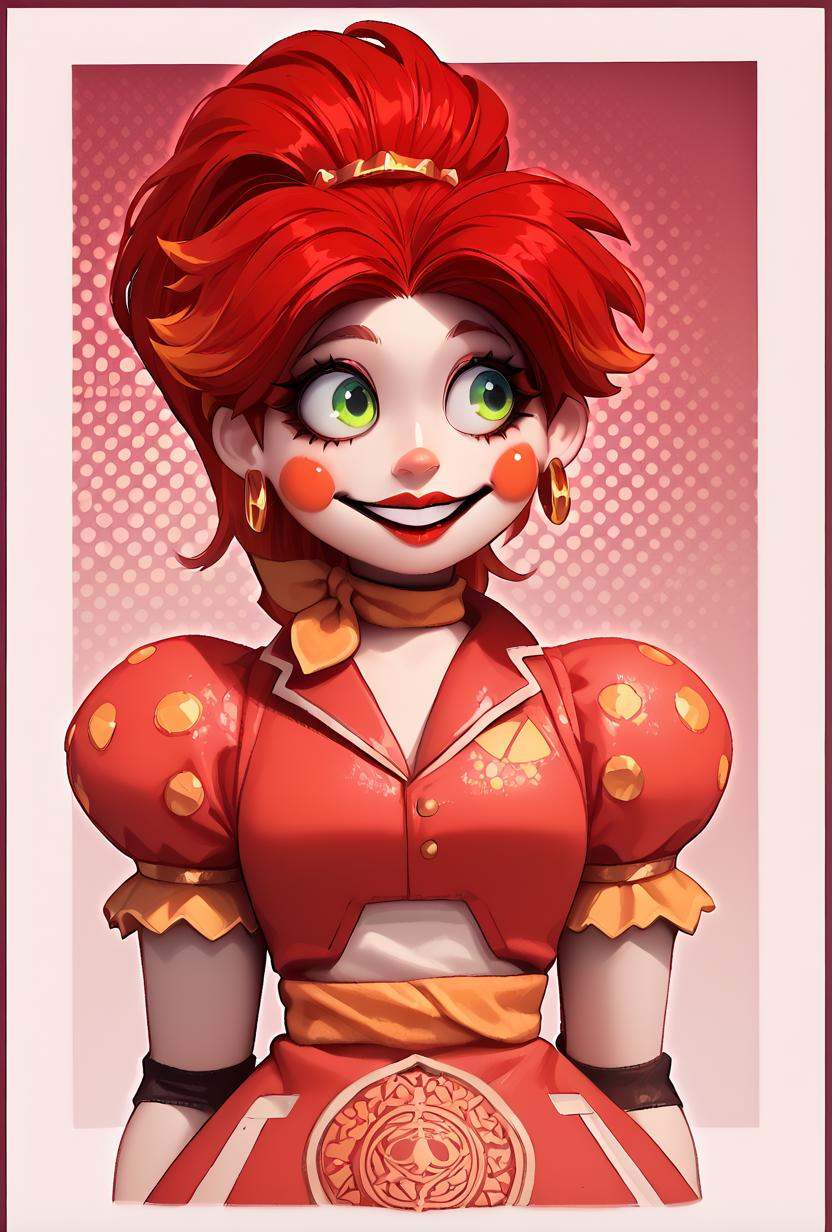 glambab,  1girl,  red hair on Tensor.Art