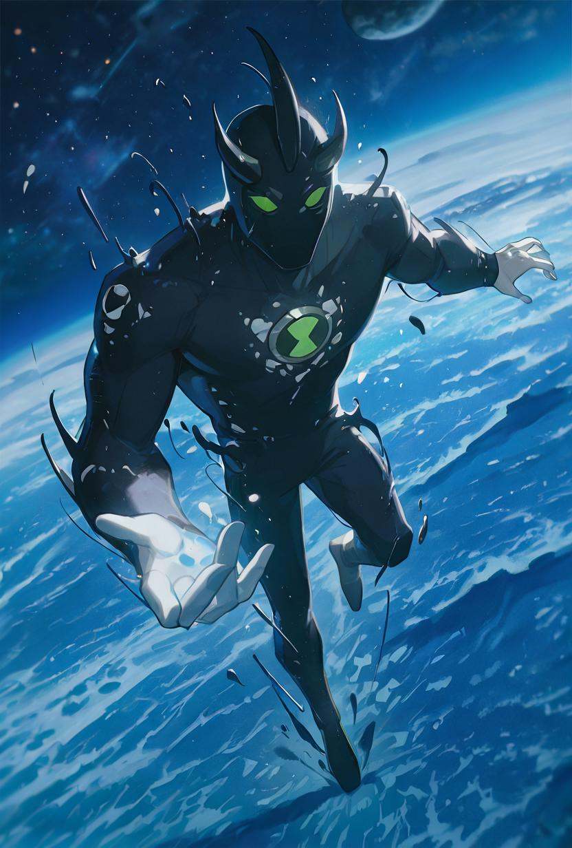 alienx,  1boy,  green eyes on Tensor.Art