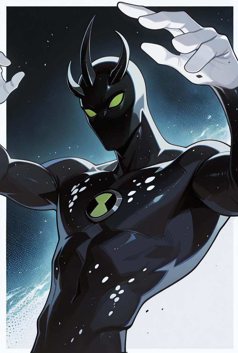 alienx,  1boy,  green eyes on Tensor.Art