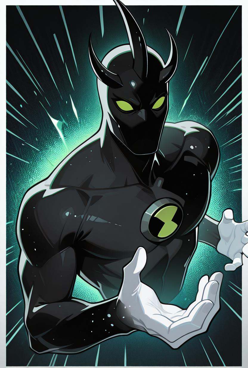 alienx,  1boy,  green eyes on Tensor.Art