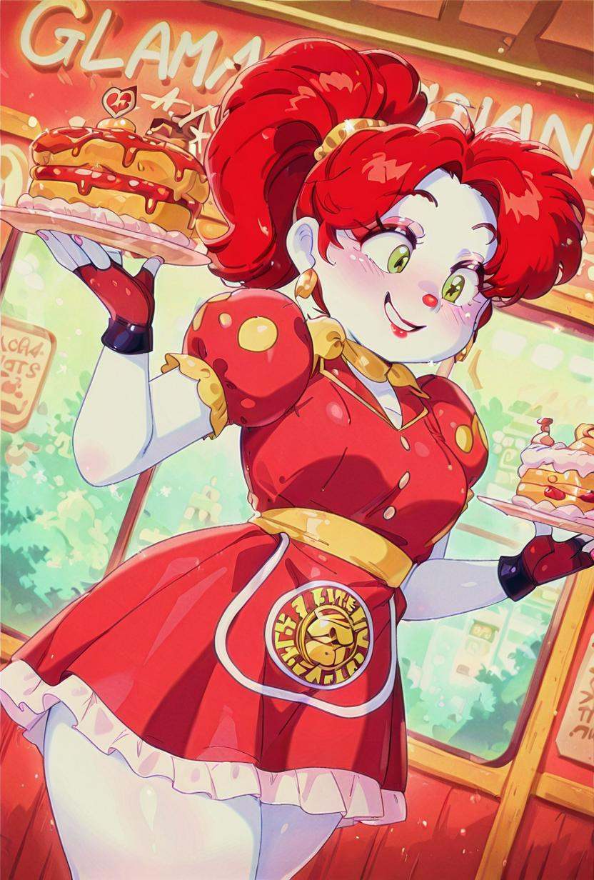 glambab,  white skin,  red hair on Tensor.Art