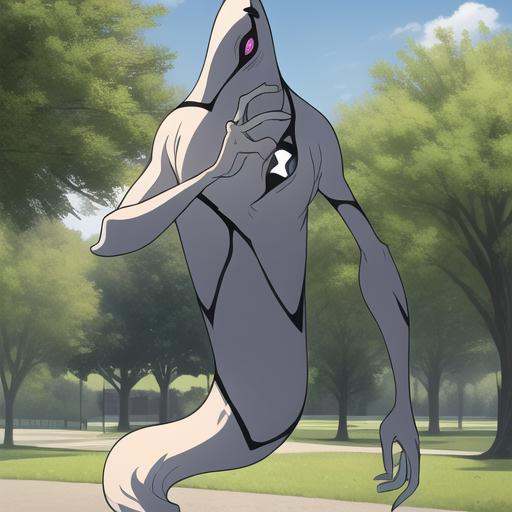 ghostfreak ,  full body outdoors,  public park on Tensor.Art
