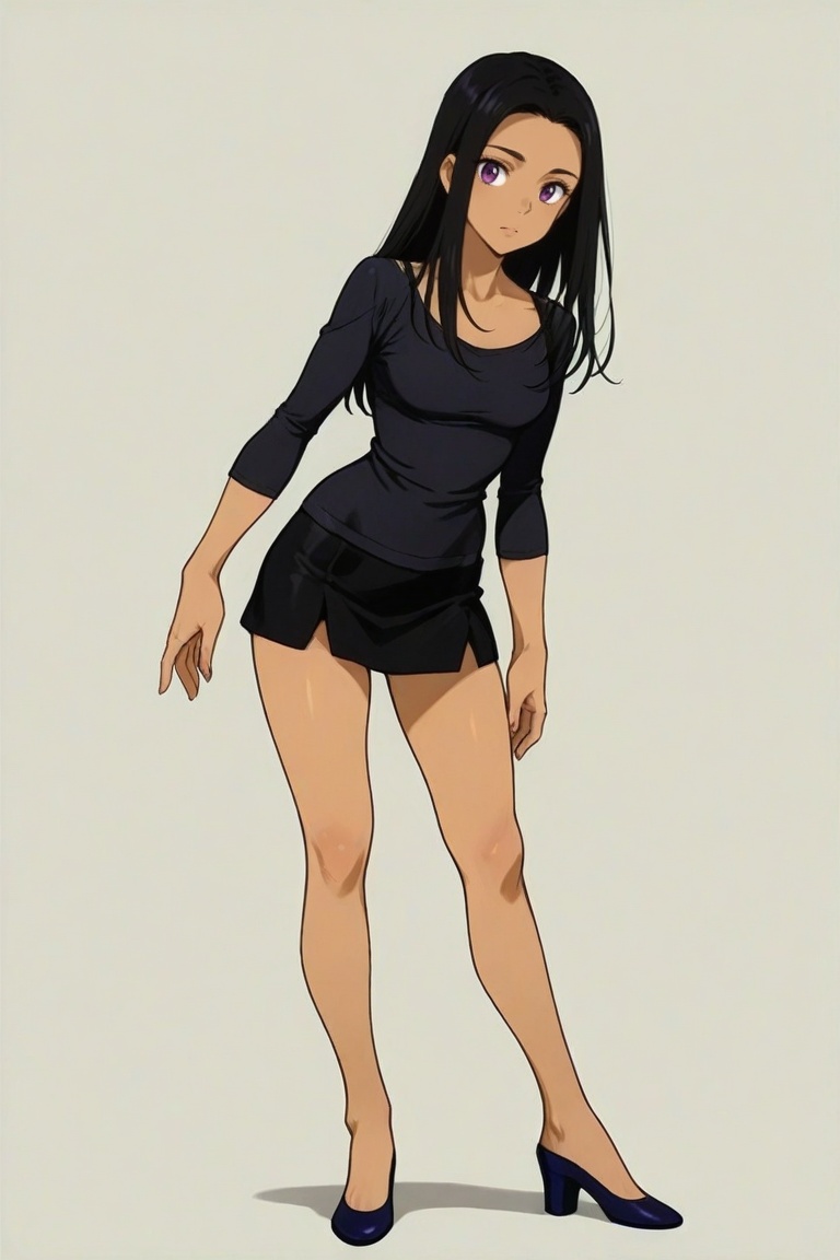 sara_crispino,  dark-skinned female,  black hair on Tensor.Art