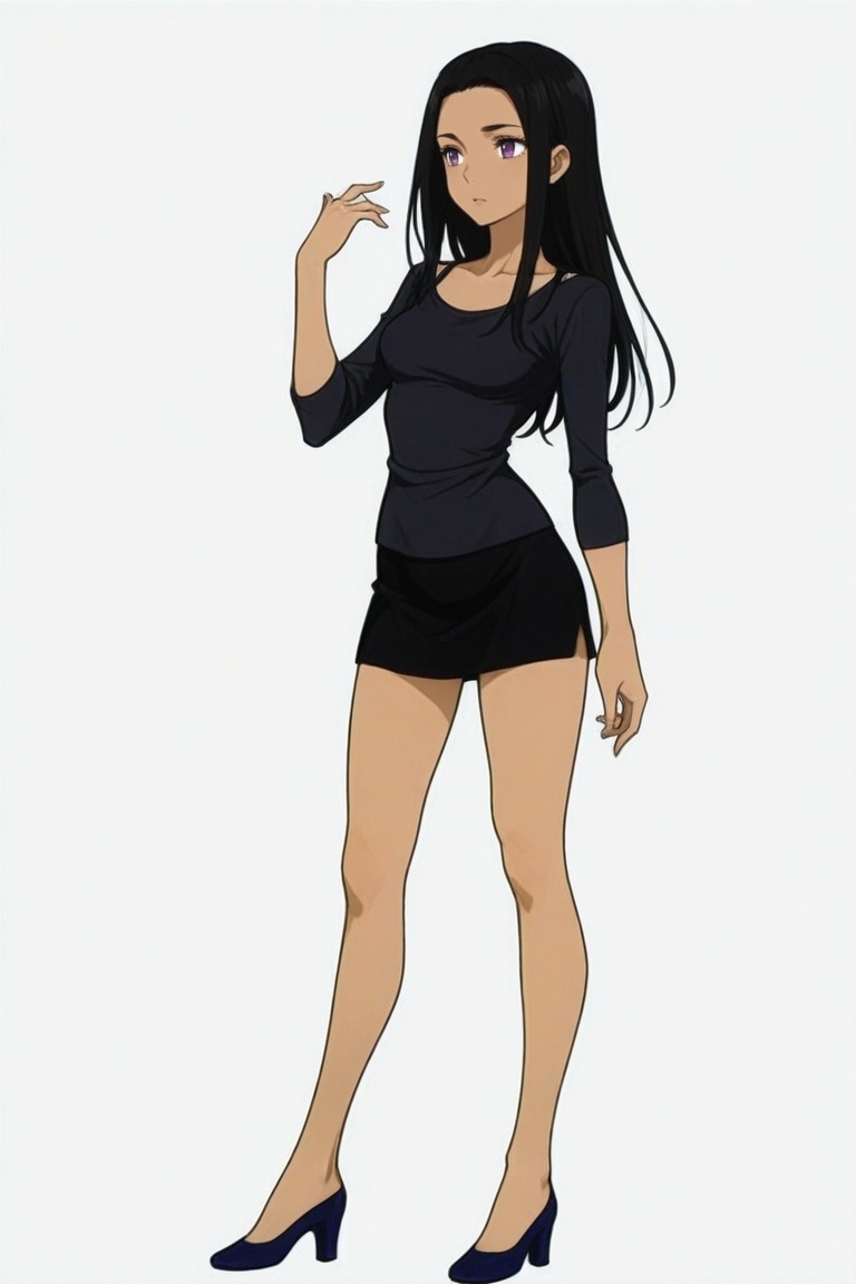 sara_crispino,  dark-skinned female,  black hair on Tensor.Art