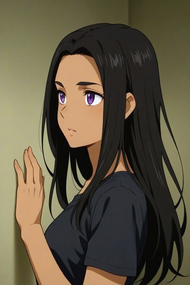 sara_crispino,  dark-skinned female,  black hair on Tensor.Art