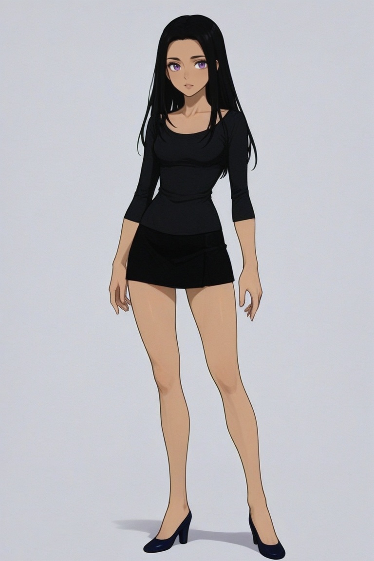 sara_crispino,  dark-skinned female,  black hair on Tensor.Art