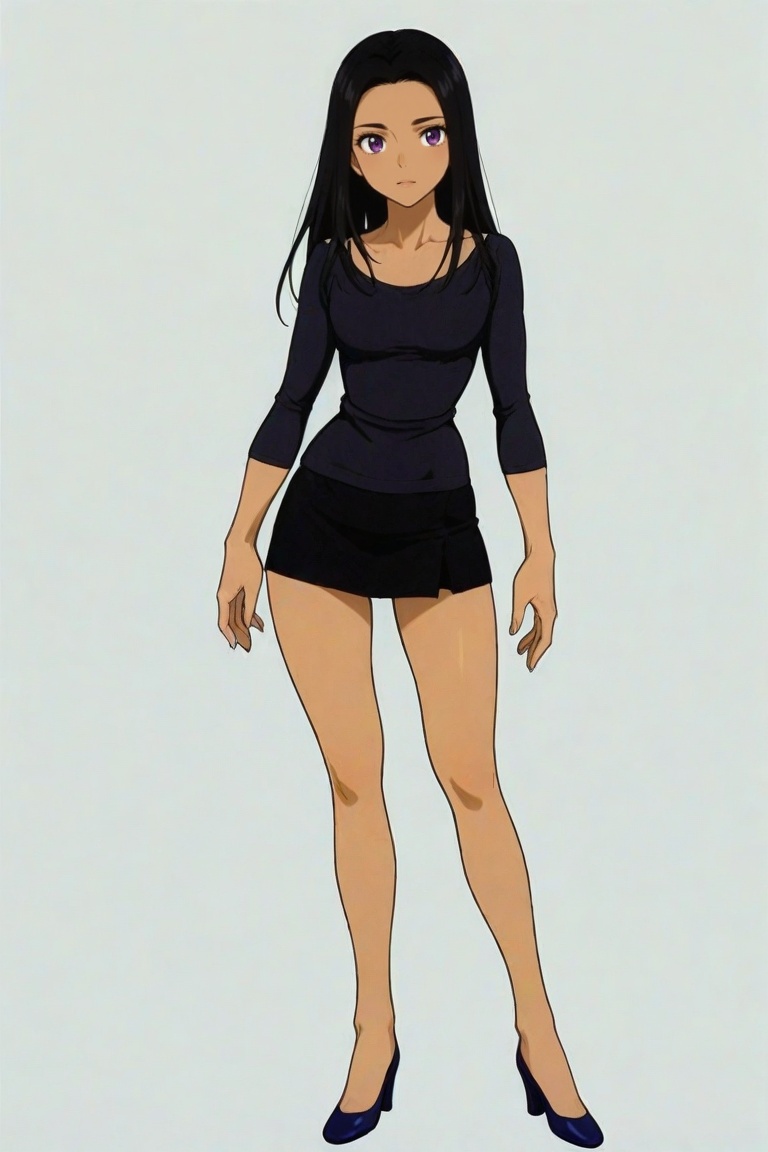 sara_crispino,  dark-skinned female,  black hair on Tensor.Art