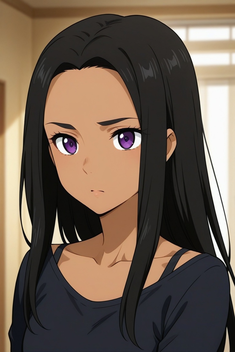 sara_crispino,  dark-skinned female,  black hair on Tensor.Art