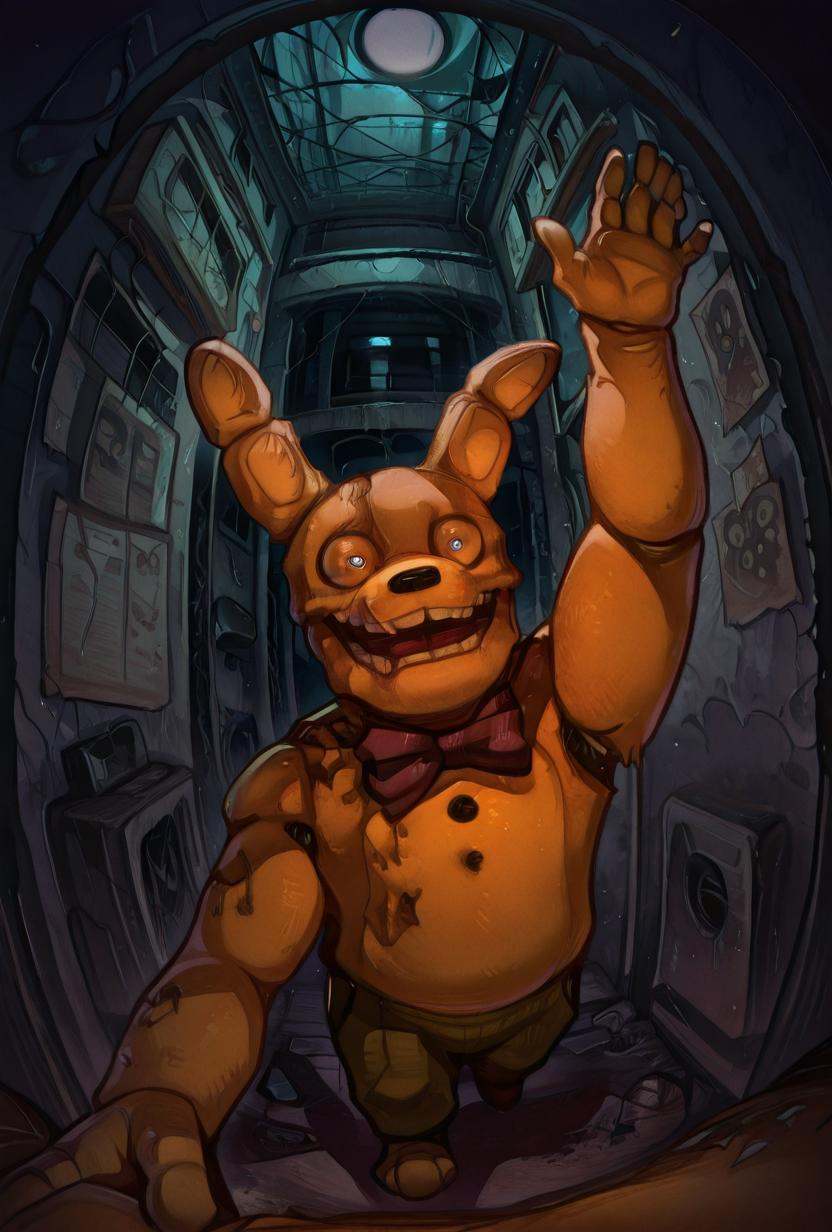 springbon,  purple bowtie,  teeth on Tensor.Art