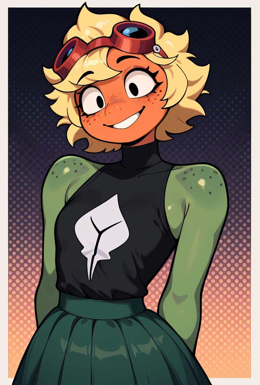 solarflare,  blonde hair,  1girl on Tensor.Art