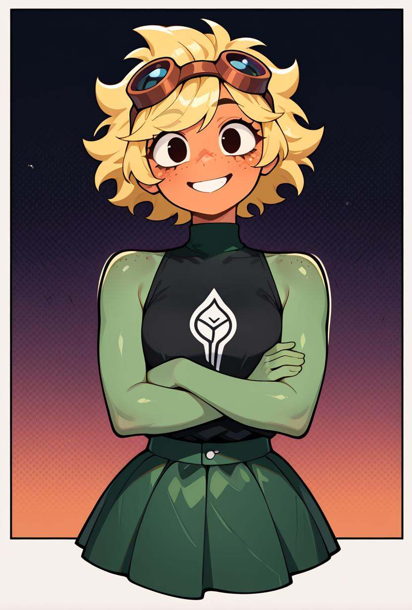 solarflare,  blonde hair,  1girl on Tensor.Art