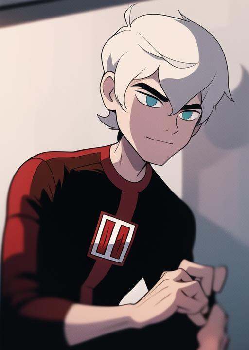 benov,  white hair,  eye bags on Tensor.Art
