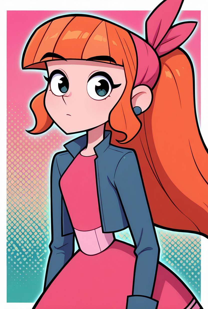 teodoralg,  long hair,  blunt bangs on Tensor.Art