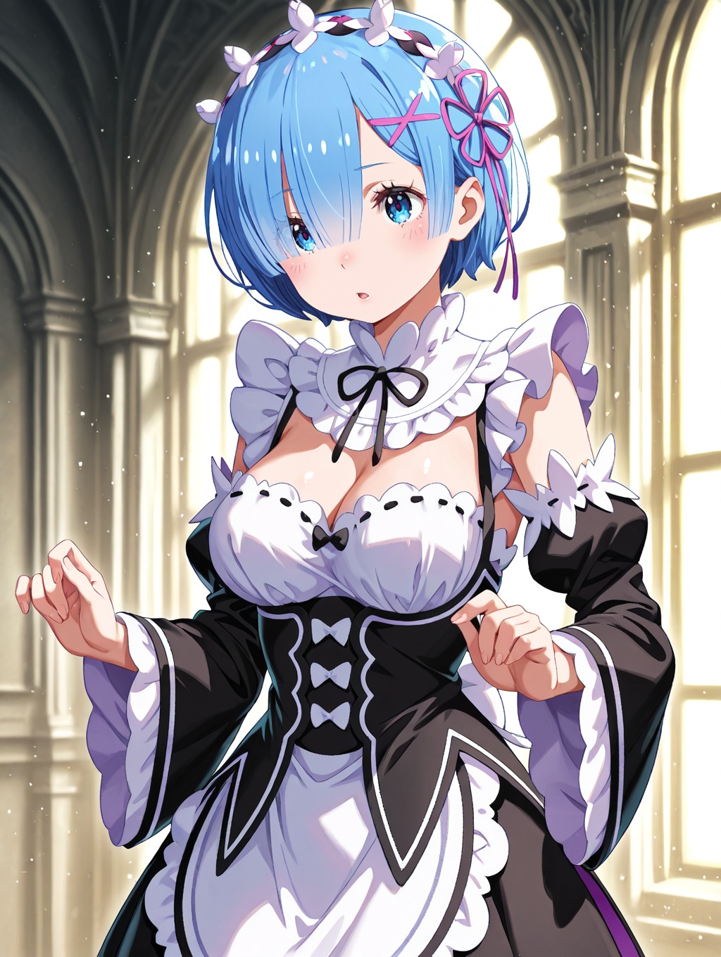 rem \(re:zero\),  re:zero kara hajimeru isekai seikatsu,  1girl on Tensor.Art