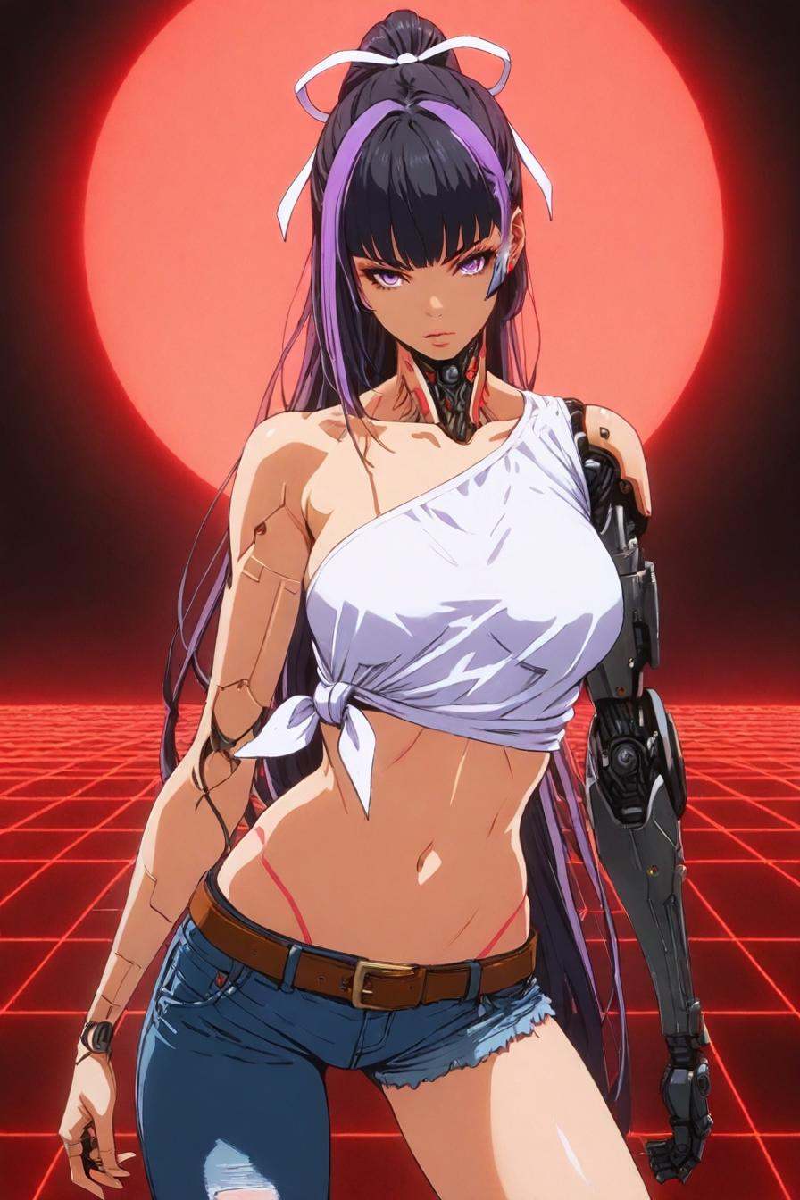 android,  cyborg,  mechanical arm on Tensor.Art