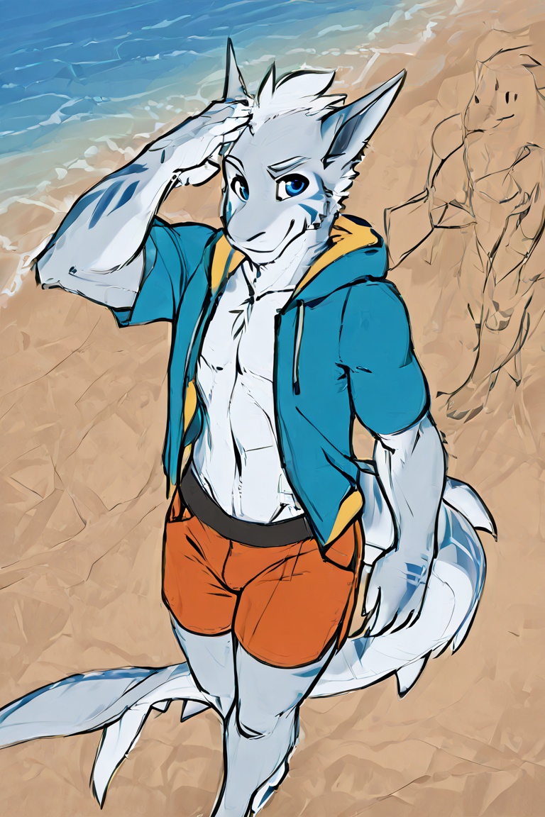 smile,  furry,  anthro on Tensor.Art