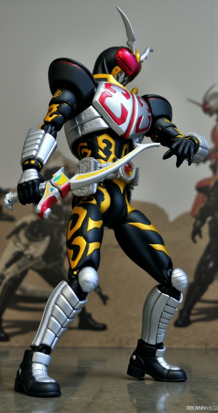 cchaliceRider,  holding weapon in ready stance,  silver gauntlets shining on Tensor.Art